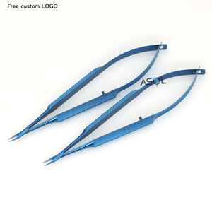 Pegangan jarum gunting operasi mikro Titanium baru melengkung Plus jahitan mengikat Forceps - Product Image 1