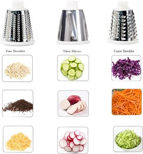 Kitchen Tools & Gadgets <b>Vegetable</b> <b>Cutter</b> Potato <b>Cutter</b> Utensils <b>Multifunctional</b> Rotary Cheese Grater Cooking Use Shredder - Product Image 2
