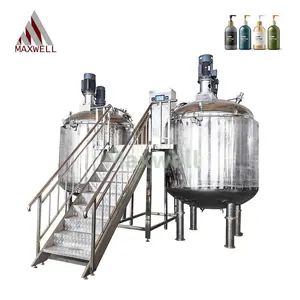 Agitateur automatique multifonctionnel 1000L 2000L 5000L Mélangeur de savon liquide et de shampoing Réservoir de mélange