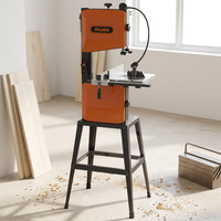 Scie à ruban d'atelier domestique BS1005, capacité de coupe 240 mm, pour le bois, avec support en fonte et éclairage LED