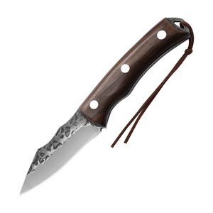 Cuchillo pequeño forjado, cuchillo para carne para exteriores, cuchillo de mano, cuchillo mongol, cuchillo portátil de acero inoxidable para barbacoa y - Product Image 5