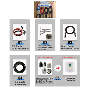 Climatiseur solaire hybride AC/DC et kit solaire 9000/12000/18000/24000 BTU avec application Wifi pour la maison, l'école, le bureau KFR-35GW - Product Image 3