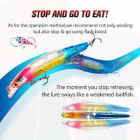 Leurre de pêche appât dur Laser poisson méné nageur 14cm/32g longue coulée engins de pêche Spinbreeze appât bionique gravité décalé