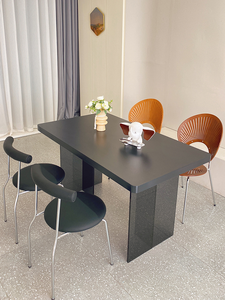 Mesa de comedor de placa de roca acrílica de lujo moderno diseño <span class=keywords><strong>colgante</strong></span> Rectangular blanco puro para cocina o uso en Hotel/Villa - Product Image 5
