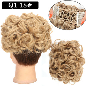 Perruque Courte Bouclée Synthétique Effet <span class=keywords><strong>Gel</strong></span> Élastique pour Mariée, <span class=keywords><strong>avec</strong></span> Pinces et Bandeaux – Idéale pour Mariage – Vente Flash - Product Image 3