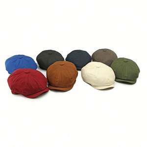 Nouveau Chapeau Gavroche Vintage Coloré 2025 – Simple, Tendance, Décontracté, en Coton Uni, pour Hommes et Femmes, Quatre Saisons - Product Image 2