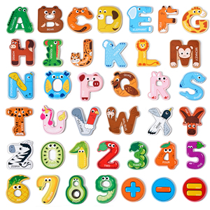 Lettres magnétiques éducatives Joycat : 26 lettres majuscules d'animaux, chiffres, symboles mathématiques pour les tout-petits et les enfants, <span class=keywords><strong>jeux</strong></span> d'apprentissage de l'orthographe - Product Image 6