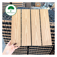 Nouvelles dalles de terrasse modernes en composite gris imitation bois, étanches, à clipser facilement, pour intérieur et extérieur, jardin et balcon
