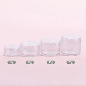 Lọ nhựa có nắp đậy PS 10g 15g 20g Mặt Kem <span class=keywords><strong>Jar</strong></span> container nhựa mỹ phẩm <span class=keywords><strong>Jar</strong></span> với nắp vặn - Product Image 2