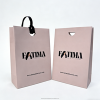 Tas Kemasan Kertas Seni Khusus Mewah dengan Bahan Daur Ulang, Pegangan Tali Panjang, Ukuran & Logo yang Dapat Disesuaikan
