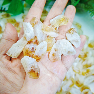 Cristales de Cuarzo Citrino Naturales de 2-4 cm, Piedras Curativas Pulimentadas, Espécimen en Bruto para la Fabricación de Joyas - Product Image 5