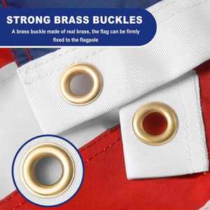 Banderoles promotionnelles en tissu polyester pour événements, usage extérieur et intérieur, vente en gros, drapeaux personnalisés double face ou simple face, 3x5 polyester - Product Image 3