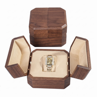 Boîte cadeau pour montre avec logo gravable, boîte de rangement pour montre en bois durable personnalisée, emballage de luxe pour une seule montre