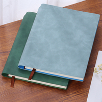 Cahier de notes de réunion d'affaires A5 couverture rigide en cuir PU avec logo personnalisé de l'entreprise Cahier d'exercices Jotter papier pour cahier