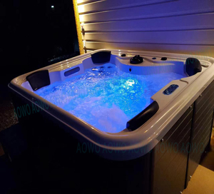 4 seatjacuzzi prezzo produttore vasca idromassaggio <span class=keywords><strong>in</strong></span> fibra di vetro spa tubo caldo esterno portatile vasca idromassaggio con acqua riscaldata getti a bolle - Product Image 3