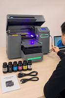 Новый УФ-принтер A3 Pro с полностью автоматической системой визуального позиционирования, высокоточная печать на чехлах для телефонов и подарках, компактный