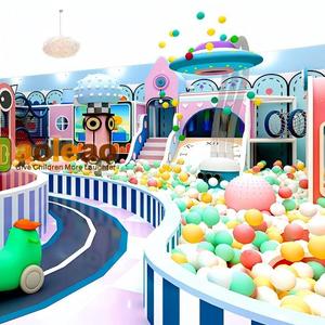 [Thème Conte <span class=keywords><strong>de</strong></span> Fées Macaron] AOLEAO Grand toboggan et piscine à balles combinés, aire <span class=keywords><strong>de</strong></span> jeux intérieure personnalisée parent-enfant, capacité supérieure à 500 kg pour 100 personnes - Product Image 3