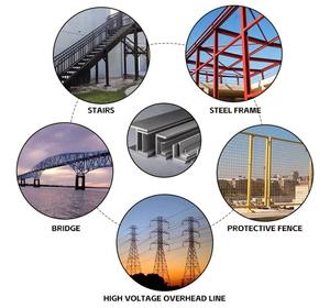 Nhà máy trực tiếp bán tùy chỉnh mạ kẽm h-<span class=keywords><strong>beam</strong></span> thép cho nhà kho nhà máy và xây dựng hàng loạt - Product Image 6