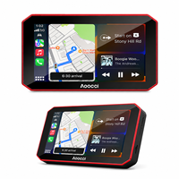 Affichage du tableau de bord de la moto Aoocci avec système de navigation GPS, CarPlay sans fil, Android Auto, système de caméra