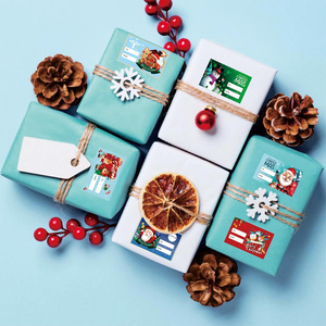 Étiquettes autocollantes pour cadeaux de Noël, motifs adhésifs, étiquettes de Noël, étiquettes nominatives, étiquettes de cadeaux de vacances - Product Image 4