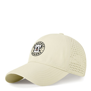 Nueva Gorra de Béisbol Deportiva de 5 Paneles, Personalizada con Logotipo en PVC, Impermeable, 100% Algodón, con Cuerda Perforada con Corte Láser - Product Image 1