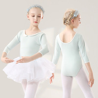 Vestido de Ballet para Niñas BX4089, Cuello Redondo, Traje de Yoga para Niños, Falda Tutú, Ropa de Danza Infantil