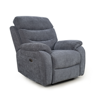 Fauteuil inclinable électrique en tissu gris foncé, canapé inclinable simple avec repose-pieds pour salon, chambre à coucher, meubles de maison