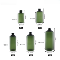 Logo personnalisé 50ml 100ml 150ml 300ml Bouteilles en plastique givré avec pompe de pulvérisation et bouchon transparent pour toner et revitalisant cosmétique