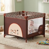 Parc pour enfants portable en métal de grande taille avec un design moderne pour une utilisation à la maison, en extérieur et en appartement