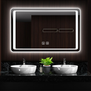 Miroir mural à Led avec écran numérique, décoration de salle de bains, <span class=keywords><strong>horloge</strong></span>, éclairé, miroir, meubles muraux, moderne - Product Image 2
