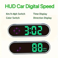 Nouveau compteur de vitesse GPS HUD numérique coloré pour tous les véhicules compteur de vitesse à affichage tête haute universel de voiture KMH/MPH commutable