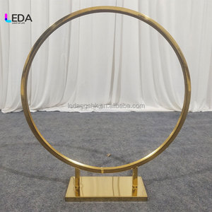 Wholesale Gold Flower Rack for Weddings Luxury High Quality Smooth Display Stand for Events Decor - Product Image 1