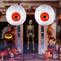 165cm batterie grandeur nature en plastique Halloween squelette yeux brillants joints réglables pour porte d'entrée intérieur extérieur effrayant décor