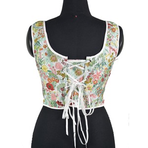 Corsé de calidad apretado Abdomen Vintage Bustiers hermosos estampados con cordones en la espalda corpiños huesos reunir pecho adelgazamiento Tops XXS a 3XL - Product Image 2