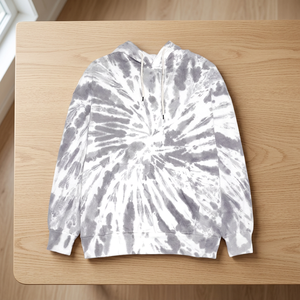 Sweat-shirt à capuche unisexe tie-dye, coupe classique, tricoté, style décontracté printemps, motif multicolore - Product Image 5