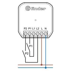 Interrupteur intelligent Finder 230V 6 bornes Interface d'entrée électrique universelle en plastique - Product Image 3