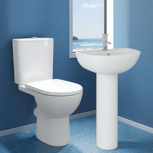 Hiện Đại Vòng Phía Trước Gốm Nhà Vệ Sinh Bát Dễ Dàng Làm Sạch Men Kết Thúc Mềm Gần Chỗ Ngồi Dual-Xả Cho Phòng Tắm Nhà Vệ Sinh Nhà Vệ Sinh Biệt Thự - Product Image 1