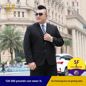 Costume de mariage formel d'affaires vêtements professionnels pour grands hommes surdimensionnés grande taille veste pour hommes simple boutonnage peigné automne - Product Image 2