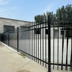 Màu xanh lá cây/Đen bột bọc thép hàng rào tấm Úc phong cách chu vi an ninh <span class=keywords><strong>palisade</strong></span> hàng rào cho sân đường sắt hàng rào - Product Image 2