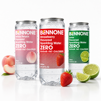 Boisson gazeuse rafraîchissante, eau pétillante aromatisée aux fruits, formule naturelle personnalisée, marque privée, boisson sans alcool, échantillon gratuit