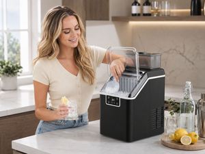 High Capacity <b>Countertop</b> <b>Ice</b> <b>Maker</b> Machine 25KG Daily Production Cube <b>Ice</b> <b>Maker</b> with Smart Control for Restaurant Hotel Home - Product Image 4