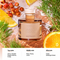 Diffuseur de parfum en rotin avec bouteille en verre, coffret cadeau, parfum d'ambiance longue durée 90 jours, désodorisant d'intérieur, décoration de chambre