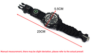 Überlebens-Geschenk Paracord Outdoor Notfall-Uhr, Kinder Männer Frauen Uhr