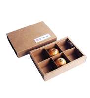Caja de cartón de embalaje de cartón marrón personalizable para aperitivos Punto de laminación mate relieve UV para Caja de galletas