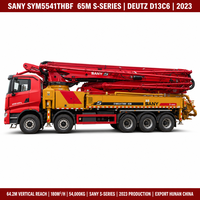 Camion pompe à béton haute pression Sany 65m Deutz d'occasion 13MPa 2023, Pièces détachées d'occasion pour pompe à béton Sany Deutz 65m Exportation Chine