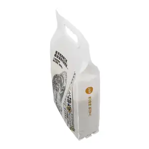 Sacchetti di imballaggio per alimenti di riso in plastica con stampa personalizzata 1kg 2kg 5kg 10kg