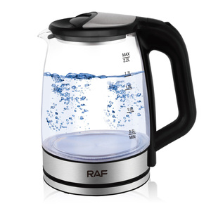 Nouvelle bouilloire électrique en verre borosilicate haute résistance 2 <span class=keywords><strong>L</strong></span> sans fil avec lumière LED - Product Image 1