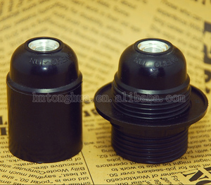 Portalámparas Decorativo Industrial de Baquelita Negro Sin Interruptor, E27 E14 - Product Image 6
