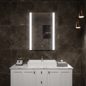 Modern IP44 Illuminated Eco-Friendly <b>LED</b> Bathroom Mirror with Touch Screen Control for Salon & <b>Bedroom</b> Use - Product Image 5