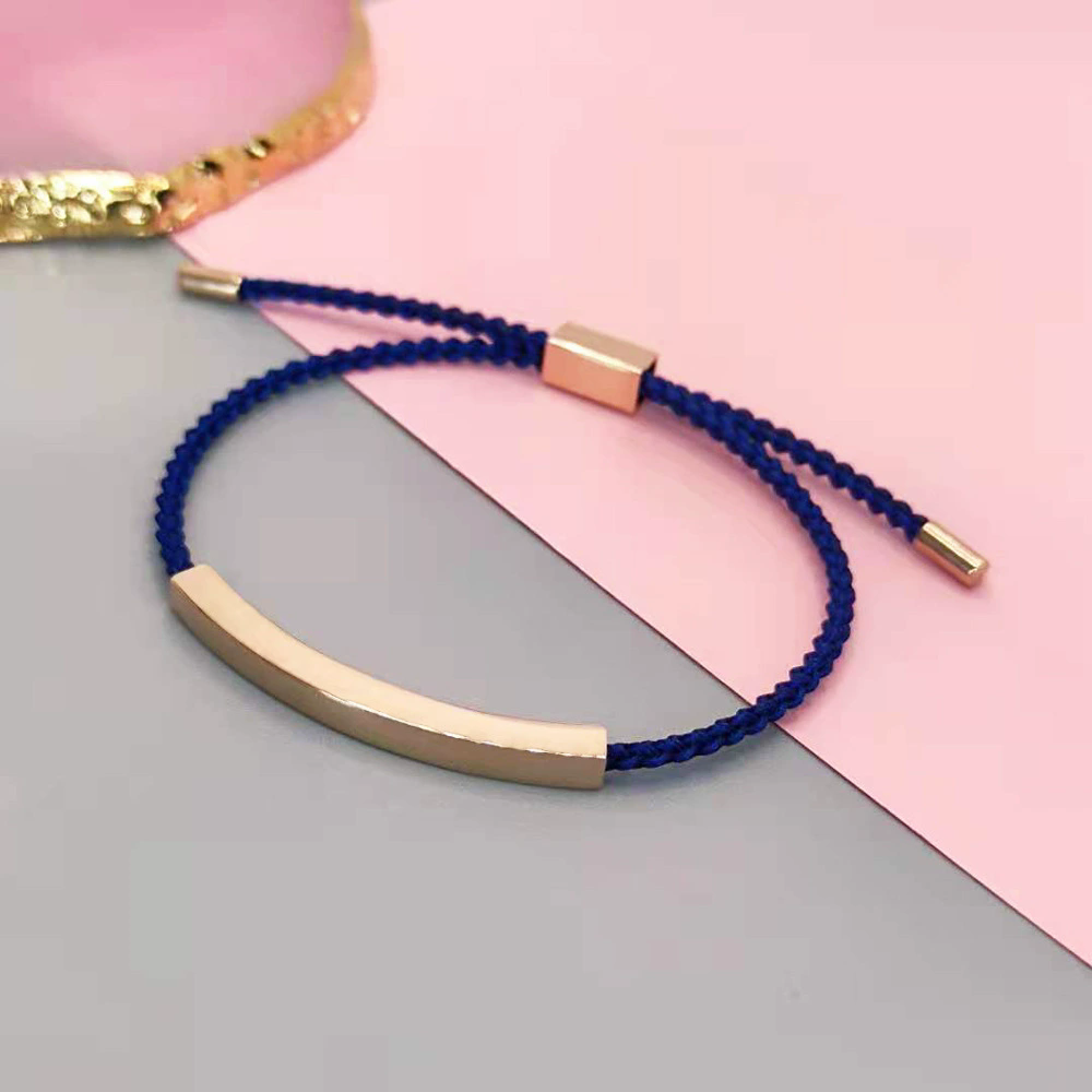 Rose Gold Curved Plate+Blue string